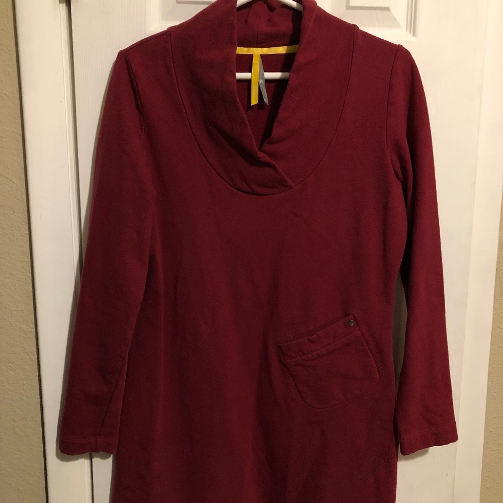Women's LOLE Red Sweatshirt Dress